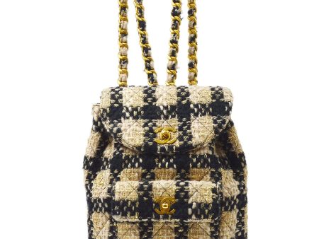 CHANEL Tweed DUMA Backpack Medium 40328 Online now