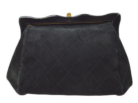 CHANEL 1998 Clutch Suede ao32622 Cheap