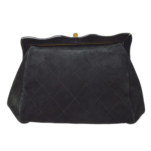 CHANEL 1998 Clutch Suede ao32622 Cheap