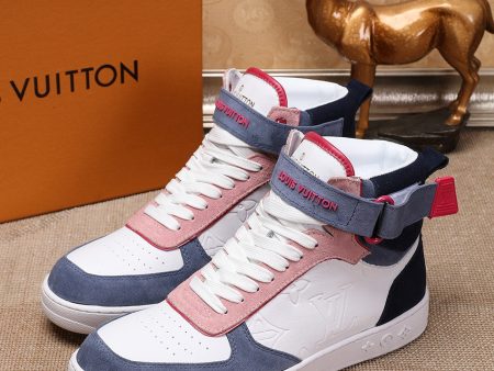 Louis Vuitton High Top White Sneaker Hot on Sale