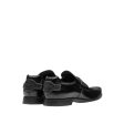 Prada 2DG094-B4L Men s Shoes Black Calf-Skin Leather Moccasin Loafers (PRM1006) Online Hot Sale