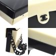 CHANEL  2000-2001 CC Logos Chain Shoulder Bag Plastic Bicolor Black White ao06406 Sale