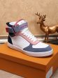 Louis Vuitton High Top White Sneaker Hot on Sale