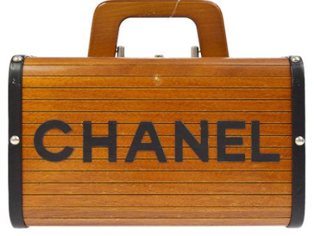 CHANEL * 1990s Wooden Vanity Handbag ao09468 For Discount