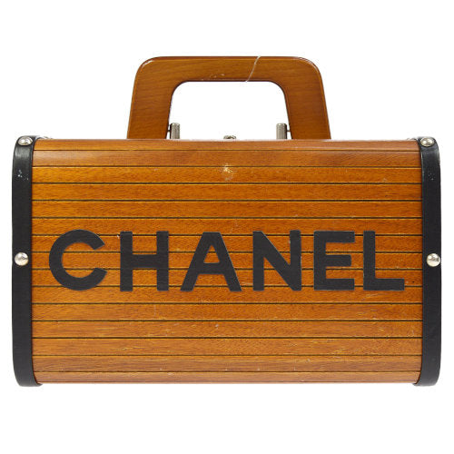 CHANEL * 1990s Wooden Vanity Handbag ao09468 For Discount