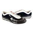 Prada Sports Men s Designer Shoes White Silver and Navy Sneakers Cheap