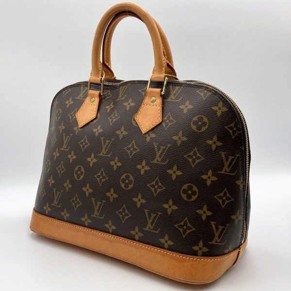 LOUIS VUITTON Alma [old] M51130 Monogram Handbag Brown PVC For Cheap