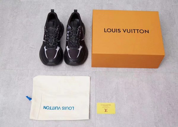 Louis Vuitton Run Away Brown Black Sneaker Fashion