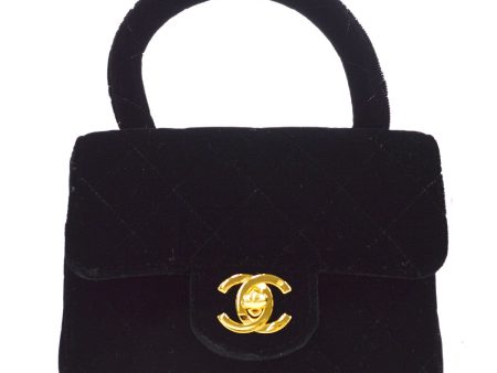 CHANEL * 1991-1994 Micro Classic Flap Handbag 46357 Fashion