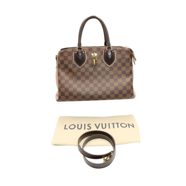 LOUIS VUITTON 2018 Damier Ebene Pale Pink Normandy Bag Sale