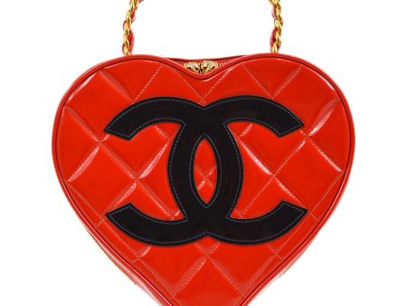 CHANEL * 1995 Heart Vanity Handbag 63825 Online Sale