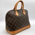 LOUIS VUITTON Alma [old] M51130 Monogram Handbag Brown PVC For Cheap