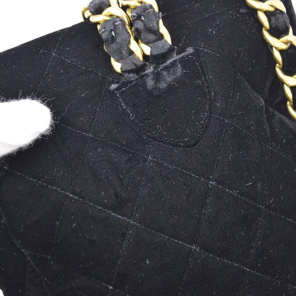 CHANEL * 1990s Black Velvet DUMA Backpack Medium 70879 Online now