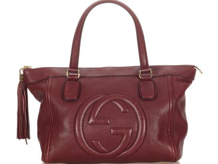 Gucci Soho Working Leather Tote Bag Cheap