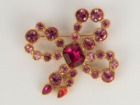 Broche noeud Yves Saint Laurent Fashion