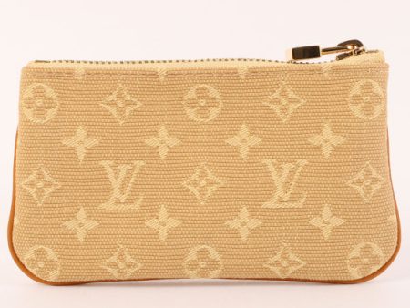 LOUIS VUITTON 2008 Made Monogram Mini Lin Pochette Cles Beige Online