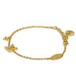 LOUIS VUITTON Bracelet LV Iconic Circle Strass Gold Monogram Flower Clear M00587 Women s Accessories Jewelry Cheap