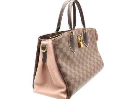 LOUIS VUITTON 2018 Damier Ebene Pale Pink Normandy Bag Sale