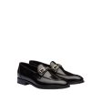 Prada 2DB169-ZJY Men s Shoes Black Calf-Skin Leather Loafers (PRM1003) For Sale