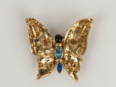 Broche papillon Yves Saint Laurent Cheap