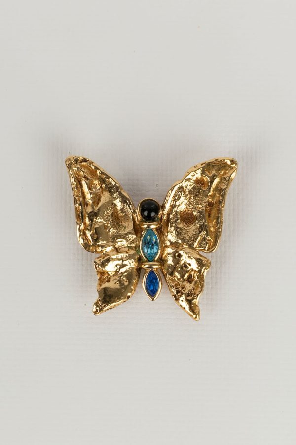 Broche papillon Yves Saint Laurent Cheap