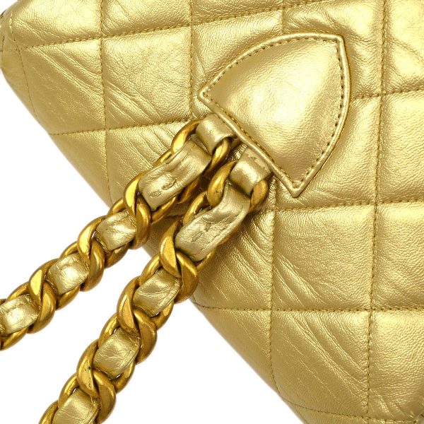 CHANEL 1991-1994 Gold Lambskin DUMA Backpack Medium GS01603c Online Sale