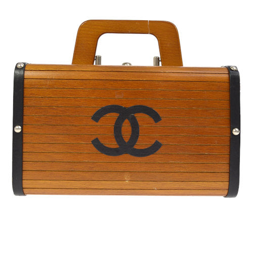 CHANEL * 1990s Wooden Vanity Handbag ao09468 For Discount