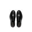 Prada 2EC134-ZJY Men s Shoes Black Polished Calf-Skin Leather Derby Oxfords (PRM1011) Online Sale