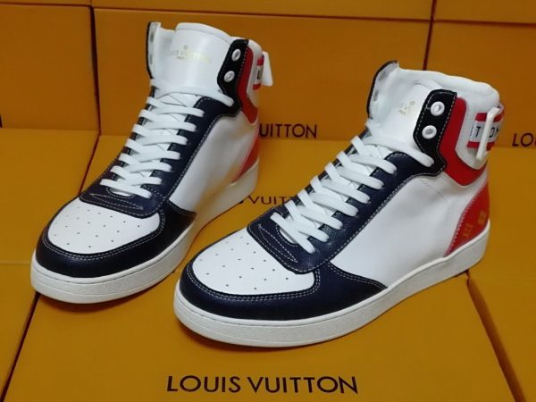 Louis Vuitton Rivoli Black Red Sneaker For Discount