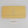 Yves Saint Laurent yellow leather clutch TWS pop For Discount