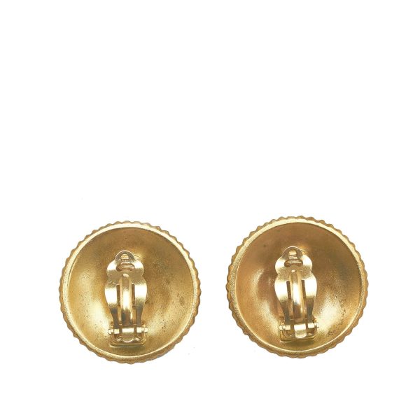 CHANELCoco  Button Earrings Costume Earrings Cheap