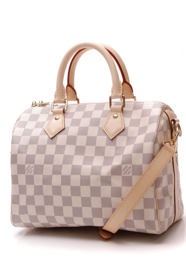 Louis Vuitton Speedy Bandouliere 25 Bag - Damier Azur For Sale