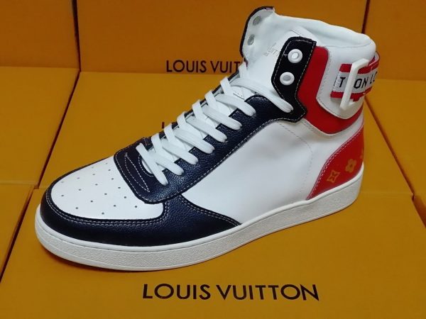 Louis Vuitton Rivoli Black Red Sneaker For Discount