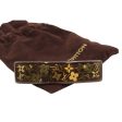 LOUIS VUITTON Brown Resin And Gold Hair Barrette For Discount