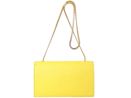 Yves Saint Laurent Small Monogramme Bag In Original Leather Yellow Fashion