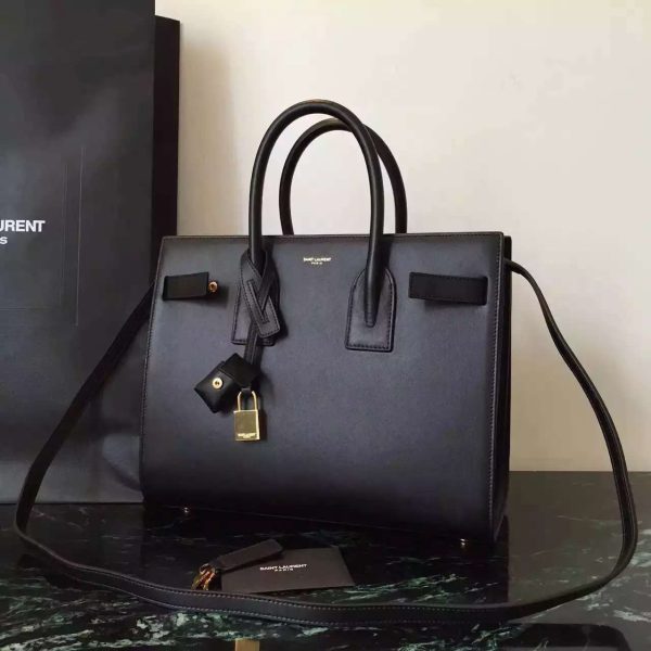 Yves Saint Laurent Small Sac De Jour Bag In Black Leather Online