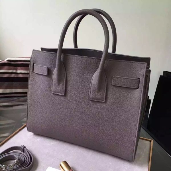 Yves Saint Laurent Small Sac De Jour Bag In Fog Grained Leather Online Sale