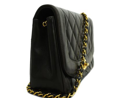 CHANEL   Diana Flap Chain Shoulder Women s Leather Shoulder Bag Black Hot on Sale