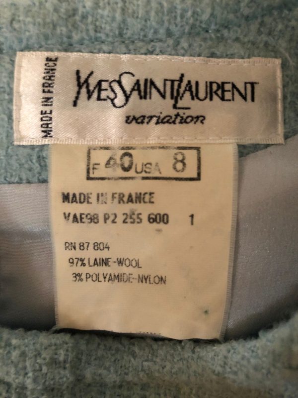 Yves Saint Laurent Variation blue vintage dress - M For Cheap