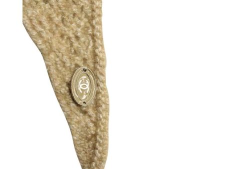 CHANEL Beige  Gold Triangle Cashmere Shawl Online Hot Sale