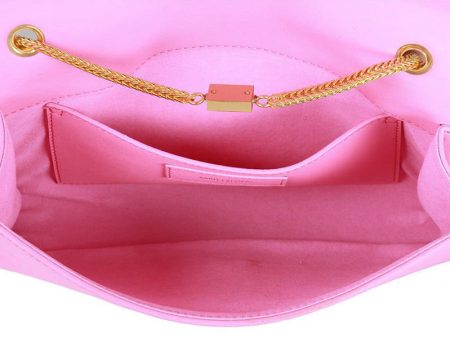 Yves Saint Laurent Small Monogramme Bag In Original Leather Pink Discount