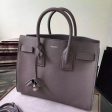 Yves Saint Laurent Small Sac De Jour Bag In Fog Grained Leather Online Sale