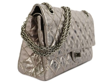 CHANEL   2.55 W Flap W Chain Lambskin Women s Patent Leather Shoulder Bag on Sale