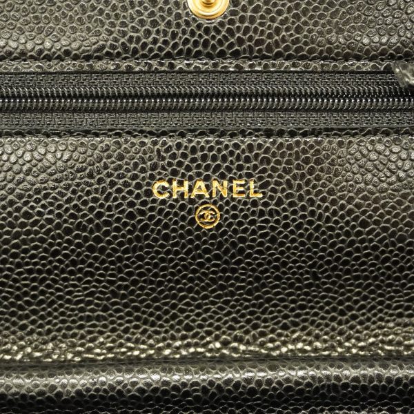 CHANEL   Matelasse Chain Shoulder Gold Hardware Caviar Leather Black Hot on Sale