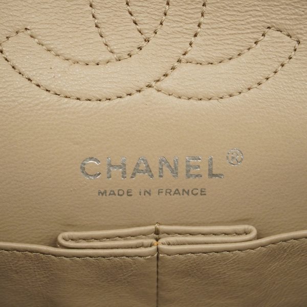 CHANEL   2.55 W Flap W Chain Lambskin Women s Leather Shoulder Bag Grayish Supply