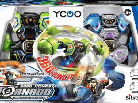 Silverlit Robo Kombat Spin Battle 2 Pack Assorted on Sale