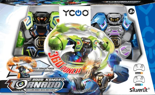 Silverlit Robo Kombat Spin Battle 2 Pack Assorted on Sale